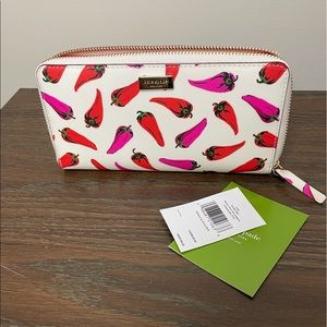 Kate Spade Chili Pepper Wallet NWT